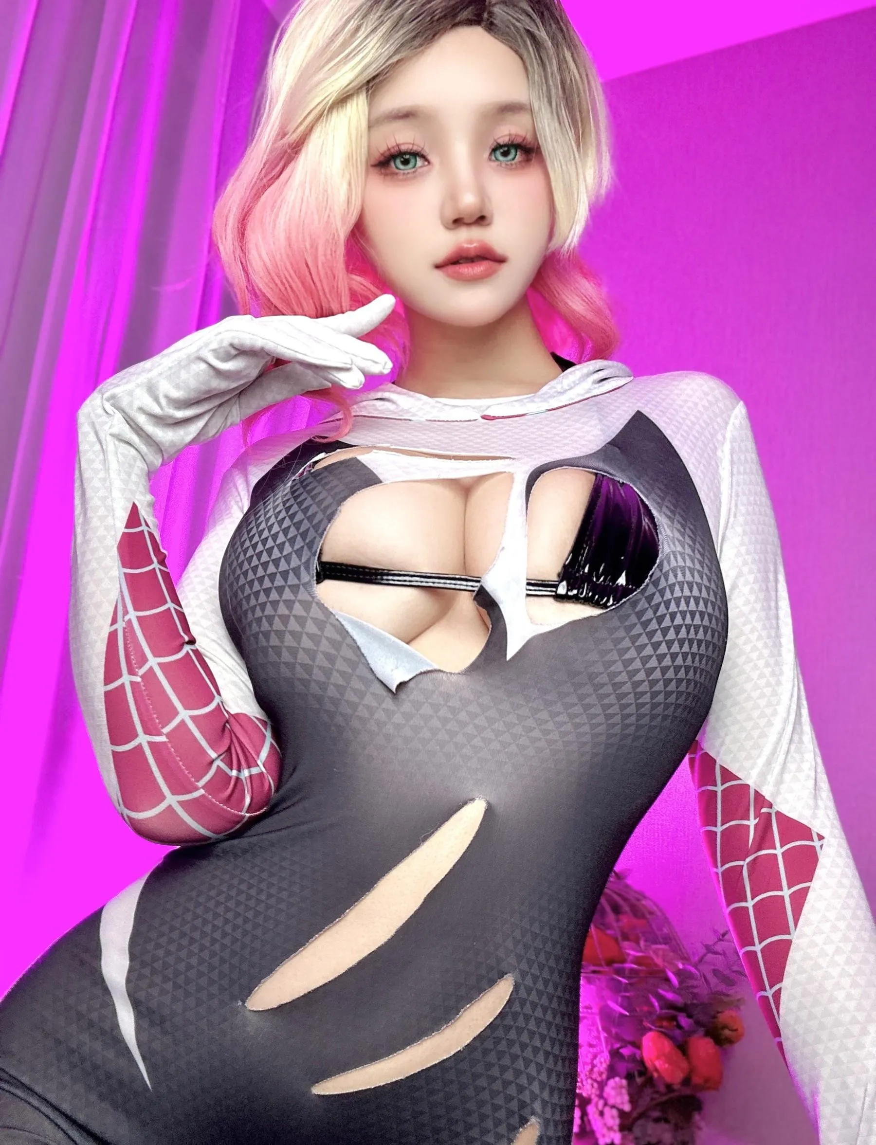 小仓千代w – NO.55 Spider Gwen 蜘蛛格温 [20P]插图9